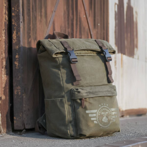 Rucksack "Explorer No.1" Aviator Canvas khaki