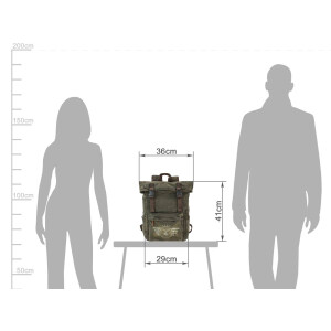 Rucksack "Explorer No.1" Aviator Canvas khaki