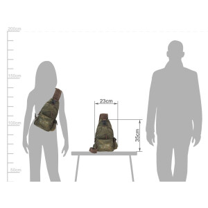 Crossbody Bag "Urban Nomad" Aviator Canvas khaki