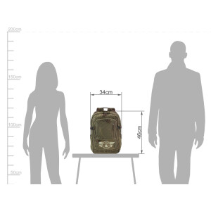 Rucksack "Harvard" Aviator Canvas khaki