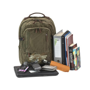 Rucksack "Harvard" Aviator Canvas khaki