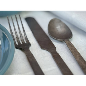 Besteckset Flatware Edelstahl – 6-teilig für 2 Personen im Vintage-Look
