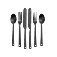 Besteckset Flatware Edelstahl – 6-teilig für 2 Personen im Vintage-Look