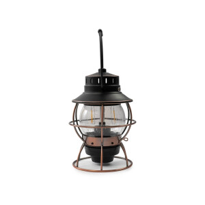 LED-Laterne Railroad – Vintage Eisenbahn-Design mit Akku - antik bronze
