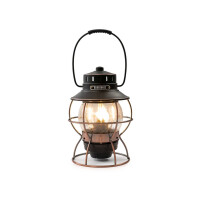 LED-Laterne Railroad – Vintage Eisenbahn-Design mit Akku - antik bronze