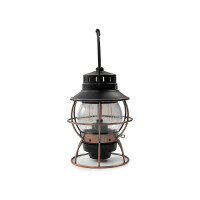 LED-Laterne Railroad – Vintage Eisenbahn-Design mit Akku - antik bronze