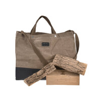 Feuerholz-Tasche "Neelum" Canvas khaki