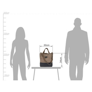 Shopper "Neelum" Canvas khaki