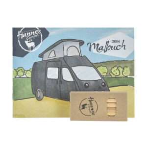 Malbuch & Buntstifte "Hannes Camper"