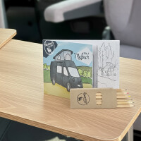 Malbuch & Buntstifte "Hannes Camper"