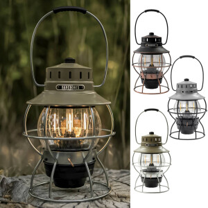 LED-Laterne Railroad – Vintage Eisenbahn-Design mit...