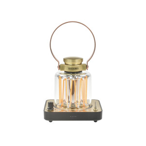Retro-Lampe „Block Tower“ LED – Vintage-Design & Akku-Power