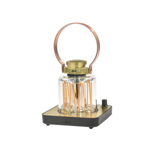 Retro-Lampe „Block Tower“ LED – Vintage-Design & Akku-Power
