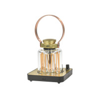 Retro-Lampe „Block Tower“ LED – Vintage-Design & Akku-Power