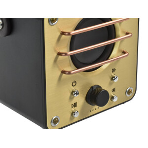 Bluetooth-Lautsprecher „Block Tower“ – Satter Sound im Vintage-Design