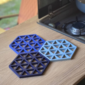 Untersetzer-Set Triangle Hexagon (3-teilig) –...