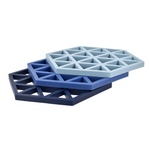 Untersetzer-Set Triangle Hexagon (3-teilig) – Hitzebeständig & Modular