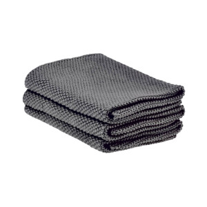 Baumwoll-Spültuch Set „Diish“ (3er-Set) – gestrickt & mikroplastikfrei anthrazit