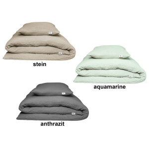 Musselin-Bettwäsche Set (Bio-Baumwolle) –...