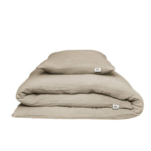 Musselin-Bettwäsche Set (Bio-Baumwolle) – 135x200 cm