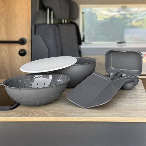 Küchenhelfer Set "Aarhus" 5-teilig grau (ash grey)
