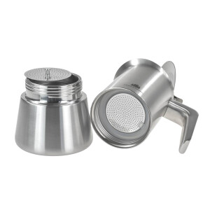 Edelstahl-Espressokocher 300ml – Induktionsgeeignet für Camper & Vanlife