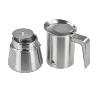 Edelstahl-Espressokocher 300ml – Induktionsgeeignet für Camper & Vanlife