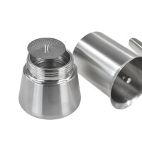 Edelstahl-Espressokocher 300ml – Induktionsgeeignet für Camper & Vanlife