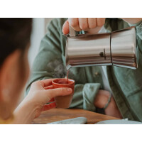Edelstahl-Espressokocher 300ml – Induktionsgeeignet für Camper & Vanlife