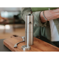 Manuelle Kaffeemühle Edelstahl – Keramikmahlwerk für Camper & Vanlife
