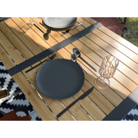 Besteckset Edelstahl Schwarz Matt – 16-teilig für Camper & Vanlife