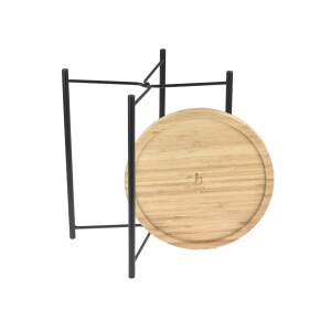 Beistelltisch Urban Outdoor (36 cm) – Klappbar mit abnehmbarem Bambus-Tablett