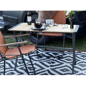 Bambus Camping Tisch Urban – 111x72cm – Faltbar