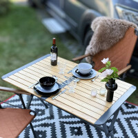 Bambus Camping Tisch Urban – 111x72cm – Faltbar