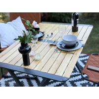 Bambus Camping Tisch Urban – 111x72cm – Faltbar