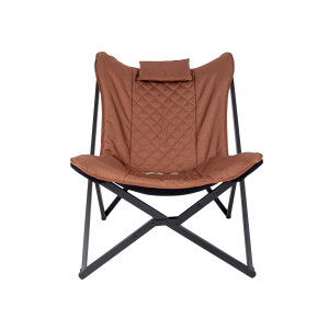 Relaxsessel Chill – Faltbarer Campingsessel in Rusty Terracotta (Industrial Design)