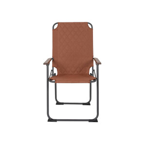 Klappstuhl Sun – Extra breiter Campingstuhl mit Bambus-Armlehnen (Industrial Design)