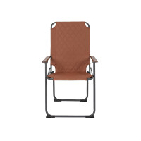 Klappstuhl Sun – Extra breiter Campingstuhl mit Bambus-Armlehnen (Industrial Design)