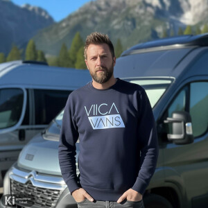 Herren Rundhals Sweatshirt "VIICA VANS" navy