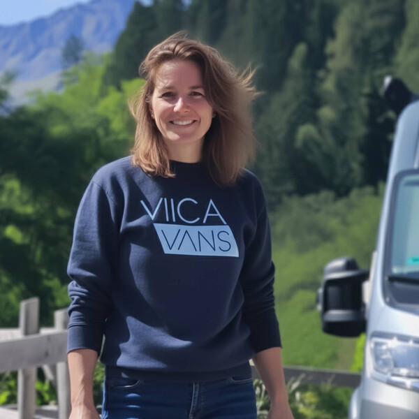 Damen Rundhals Sweatshirt "VIICA VANS" navy