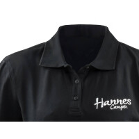 Damen Poloshirt "Hannes Camper" black