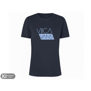 Damen Rundhals T-Shirt "VIICA VANS" navy L