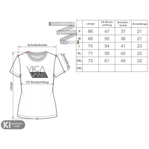 Damen Rundhals T-Shirt "VIICA VANS" navy L