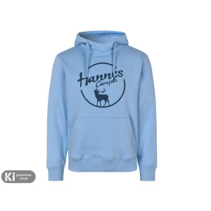 Herren Hoddie "Hannes Camper" iceblue L