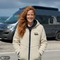 Damen Teddyfleece-Jacke "VIICA VANS" offwhite