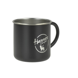 Recycling Edelstahl Tasse "Hannes Camper"