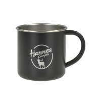 Recycling Edelstahl Tasse "Hannes Camper"