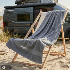 Handtuch "Hannes Camper" 70x140cm anthrazit