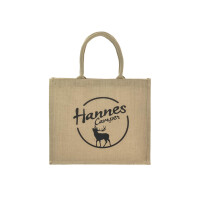 Jute ShoppingBag "Hannes Camper" – Natur (40 x 34 cm)