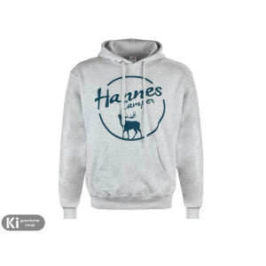 Herren Hoodie Basic "Hannes Camper" heather grey 2XL